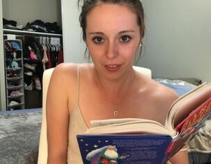 Hysterically reading Harry Potter while sitting on a wand