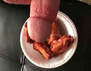 Spunk on wings and eat.MOV